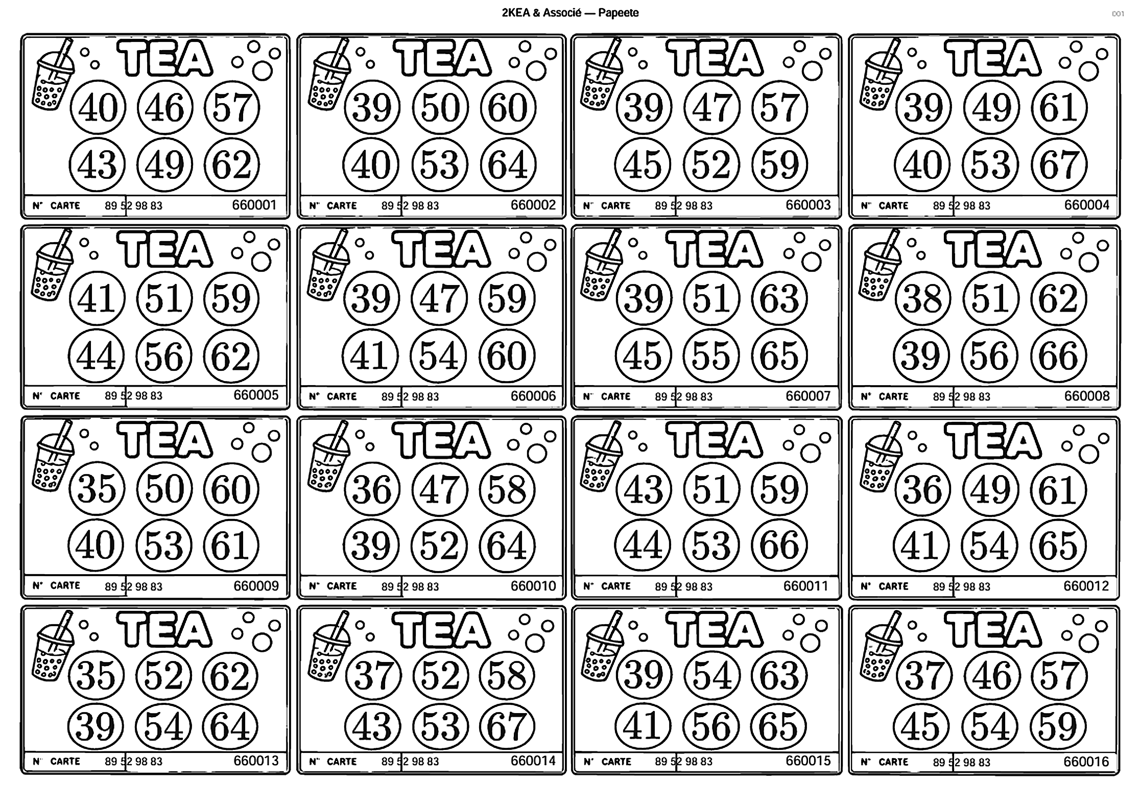 TEA 6 boules