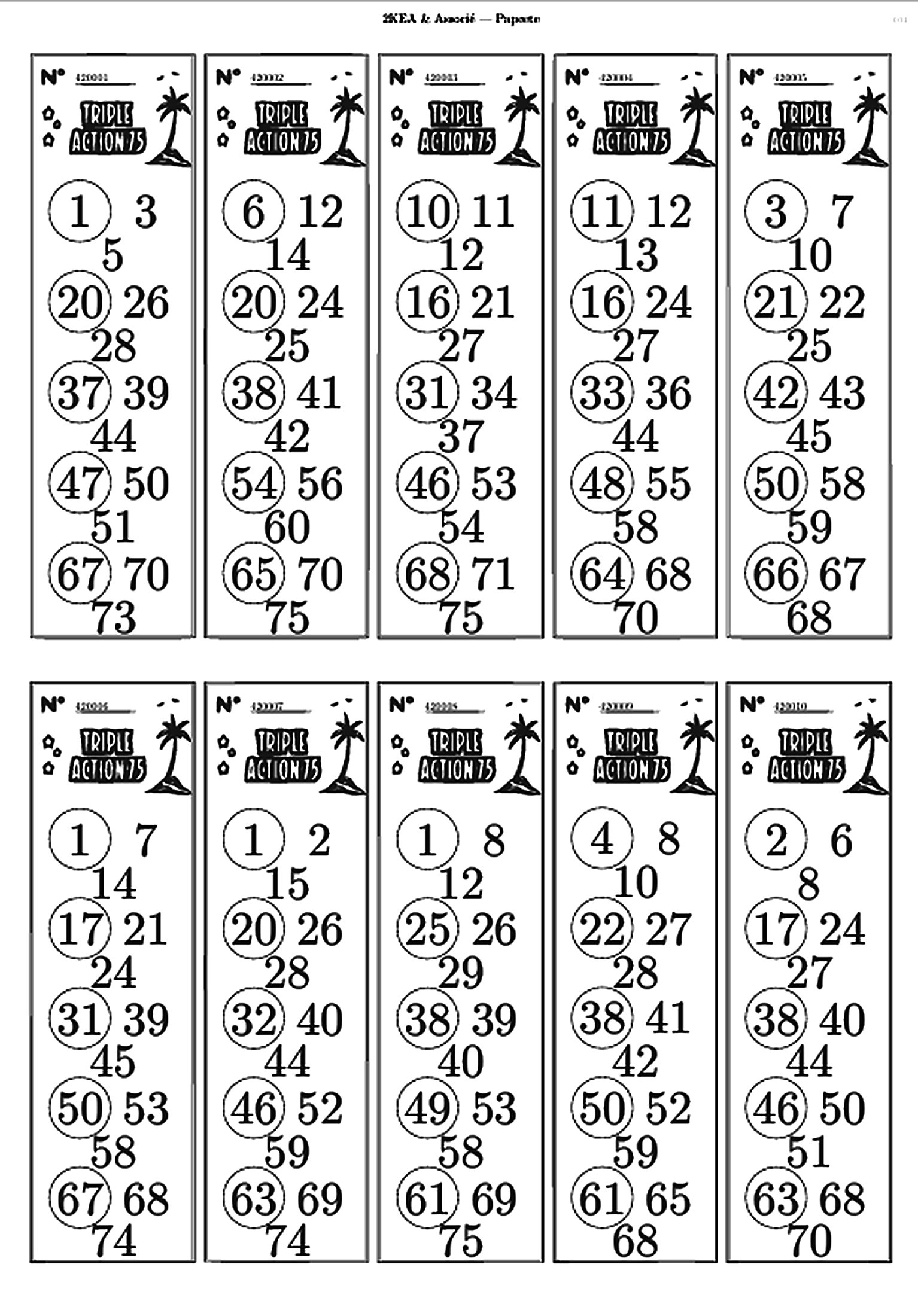 TRIPLE ACTION 75